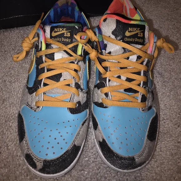 Nike Mens Ben & Jerry SB Chunky Dunky Dunks Cow Print Colorful Size 8